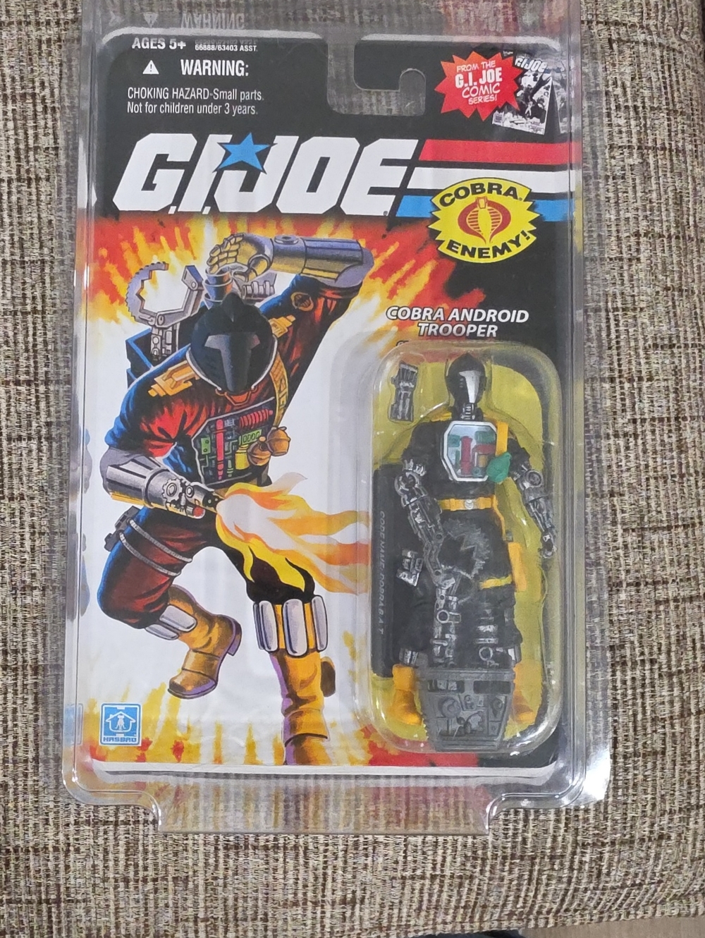 Cobra Android Trooper B.A.T  Action Figure - Black & Yellow